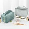 Bolsa de Maquiagem com Superfície de Veludo 2025 Design de Nicho Grande Capacidade Bolsa de Ombro Necessaire Bolsa de Cosméticos de Alto Valor