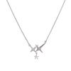 Collar de Cuatro Estrellas para Mujer estilo ins Nicho Lujo Ligero Diseño Versátil Cadena Sencilla para Clavícula Collar Elegante de Alta Calidad