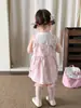 Ropa Infantil Weimu Conjunto de Verano para Niñas 2026 Nueva Ropa Infantil Casual Chaleco de Bebé Falda con Tirantes