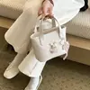 Bolso de mano para niños con colgante de conejito de patrón de diamante, dulce lazo a cuadros, mini bolso cruzado para niñas