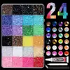 Popular 24 Cores Mistas Ab Color Strass de Resina com Fundo Plano Strass Gelatina Strass para DIY Roupas Arte de Unhas Strass para Celular