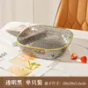 Plato pequeño para aperitivos, plato de frutas creativo, plato para desechar huesos, plato de plástico de almacenamiento, plato para desechar huesos, plato de frutas para sala de estar del hogar