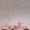 Decoración de fondo para fiesta de cumpleaños de producto nuevo transfronteriza para 16, 18, 30 años, números de estrella coloridos, suministros de pancarta de cumpleaños