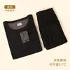Traje de ropa interior térmica para hombre 7A antibacteriano cachemir camiseta interior terciopelo fino otoño e invierno ropa de otoño para hombre Johns largos