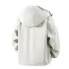 Chaqueta Cortavientos de Una Sola Capa para Primavera y Otoño, Resistente a los Arañazos, Resistente al Desgaste, Impermeable, Chaqueta de Estilo Montañero para Exteriores, Ropa Exterior de Una Sola Capa Unisex