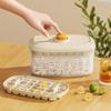 Molde para cubitos de hielo a presión, caja de hielo de grado alimenticio para el hogar con tapa, artefacto para cubitos de hielo congelados, caja de almacenamiento de hielo para refrigerador de gran capacidad