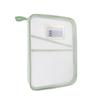 Bolsa de archivo de malla gruesa de tres capas Xiaomeng, transparente, con forma de L, tamaño A4, bolsa para tutoriales, bolsa de almacenamiento para clasificación de materias de examen para estudiantes