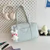 Nova bolsa de uniforme JK estilo ins para estudantes, bolsa transversal de PU estilo japonês para meninas, bolsa de mão e bolsa de ombro estilo faculdade