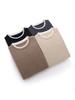 Nuevo Estilo Otoño e Invierno 2026 Suéter de Punto 100% Cachemira Cuello Redondo Manga Larga para Mujer Bloques de Color Holgado Falso Dos Piezas Suéter de Cachemira