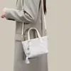 Bolsa de Mujer de Brocado Zhuang de Guangxi Patrimonio Cultural Inmaterial Nuevo Modelo 2026 Bolso Cesta Simple de Gama Alta Bolso de Mano Versátil Bolso de Hombro Cruzado