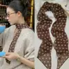 Bufanda Larga Kage 100% Gasa de Seda para Mujer, Accesorio de Cinta, Diadema, Bufanda, Versátil y Elegante, 30*160cm