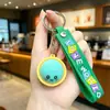 Llavero de moño moderno y popular, colgante de muñeca con emoji lindo, decoración para mochila de estudiante, regalo pequeño, mercancía de puesto callejero