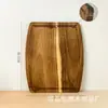 Tábua de Corte de Madeira de Acácia Transfronteiriça para Cozinha e Tábua para Abrir Massa com Canaleta para Suco, Tábua de Corte, Bandeja para Servir Pão e Confeitaria
