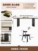 Lujo Ligero Minimalista Italiano Apartamento Pequeño Rectangular Hogar Estilo Retro Pizarra Combinación de Mesa y Sillas de Comedor Mesa de Comedor de Madera Maciza