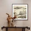 Pintura colgante de paisaje antiguo de imitación de Dong Qichang Estilo chino Pintura decorativa para sala de estar Sala de estudio Sala de té Restaurante de estilo chino Mural Pintura para vestíbulo