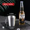 Tazas Personalizadas de Acero Inoxidable 304 para Uso Comercial, Vasos de Cerveza para Bares, Tazas de Café para Restaurantes, Vasos de Agua con Doble Pared Arenados Anti-quemaduras