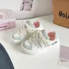 Zapatos de mujer con diseño de bloques de color, zapatillas bajas estilo universitario coreano, zapatos de suela sencilla cómodos y duraderos para combinar con faldas 88-8307