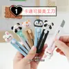 Cuchillo de utilidad de dibujos animados lindo, herramienta mini portátil afilada para abrir paquetes, cortador de papel de colores para estudiantes