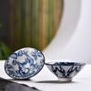 Taza de té creativa azul y blanca, taza de té Kung Fu, taza de té de cerámica japonesa Master Cup, taza de té individual retro, taza de té de porcelana azul y blanca