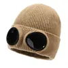 Gafas de Aviador Gorro de Punto Gorro de Invierno con Gafas de Sol Gafas de Esquí Gorro a Prueba de Viento para el Frío Protección para los Oídos Caliente Gorro de Lana