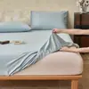Jieliya Sábana Bajera Ajustable 100% Algodón Cepillado Pieza Única Protector de Colchón de Algodón Puro Engrosado Antideslizante Cubre Cama Simmons Disponible al por Mayor