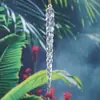 Pingente de Floco de Neve Acrílico Pingente Cristal Transparente Decoração de Árvore de Natal Layout de Cena Fio de Flocos de Neve Acessórios DIY