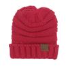 Gorros de Lana Tejidos para Niños Europeos y Americanos, Gorros de Punto para Bebés, Gorros Cálidos para Exteriores con Borde Enrollado