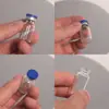 Em Estoque na Fábrica Frascos de Vidro Transparentes de 2ml com Tampa de Pressão, Frascos para Pó Liofilizado, Frascos Dosadores de Líquido Essencial de 5ml