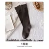 Calcetines largos para mujer, nuevo estilo de otoño, calcetines blancos hasta la pantorrilla estilo coreano, calcetines con volantes, calcetines largos para mujer para combinar con botas largas, calcetines de algodón