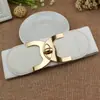 016021 Otoño e Invierno Estilo Coreano Moderno Versátil Para Mujer Cinturón Ancho Decorativo Cintura Elástica Cinturón de Cuero Para Mujer Cinturón Rojo