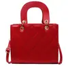 Bolsa de Ombro Cruzada Texturizada Embossada Acolchoada de Grande Capacidade, Elegante e Estilosa, Cor de Moda 2026 Color-Blocking, Luxo Leve para Mulheres