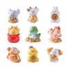Micro-paisaje lingote creativo hacerse rico figuras del zodiaco partículas lindas accesorios decorativos diy mini adornos pequeños