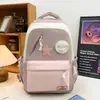 Mochila de Estilo Universitario de Alto Valor Nueva Moda Bolsa Escolar para Estudiantes de Secundaria Gran Capacidad Bloque de Color Mochila para Estudiantes de Preparatoria