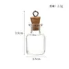 Artesanato Criativo DIY Feito à Mão Garrafa de Rolha Formato Especial Garrafa de Vidro 1ml Gancho Mini Garrafa dos Desejos Garrafa de Mensagem