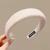 2026 Nuevo Estilo Diadema de Mujer Plisada de Ala Ancha Sensación de Alta Gama Cubre la Parte Superior del Cráneo Hace que la Cara se Vea Más Pequeña Cubre la Raya del Cabello Pinza para el Cabello Accesorio para el Cabello
