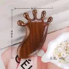 Peine de Masaje, Peine Engrosado para Cabello Largo, Peine de Cinco Dientes, Peine Redondo de Sándalo para Meridianos, Peine Pequeño Portátil para Masaje del Cuero Cabelludo
