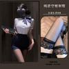 Ropa Íntima Sexy Manyu, Uniforme Sexy de Aeromoza para Mujer, Traje Sexy de Secretaria Tentación, Ropa Sexy Profesional para Juegos de Rol 9528