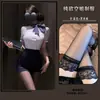 Lencería Sexy Manyu Uniforme de Azafata Sexy Femenino Traje de Secretaria Tentación Juego de Rol Atuendo Profesional Sexy 9528