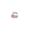 Ear Cuff de Esmalte Frío Colorido Dopamina Coreana y Japonesa Diseño Original de Nicho Forma de Corazón Incrustado de Circonitas Sin Perforación