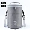 Bolsa Térmica Redonda para Marmita, Bolsa Térmica, Bolsa Grande de Alumínio Espesso para Marmita, Bolsa de Marmita para o Trabalho