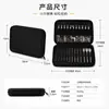 Kit de Herramientas de Brocas de Fábrica Bolsa Universal de Almacenamiento de Ferretería Pequeña de PU Bolsa de Almacenamiento Portátil con Cremallera Bolso de Electricista