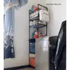 Estante de cocina multicapa para ollas, organizador de piso para el hogar, estante de baño, estante de almacenamiento para microondas sin taladro