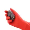 Luvas Domésticas de Borracha Happy Baby Vermelho Branco Resistentes ao Desgaste Látex para Lavanderia Louça e Proteção do Trabalho Impermeáveis