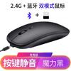 Ratón inalámbrico Bluetooth silencioso con carga de modo dual, ratón luminoso de oficina, ratón ergonómico USB de 2,4 g, venta al por mayor