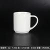 Caneca de cerâmica branca simples para impressão de logotipo doméstico Copo de água Copo de leite Impressão de copo de cerâmica Publicidade