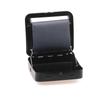Máquina de Enrolar Cigarros em Estoque 70mm Estojo de Couro Preto para Cigarros Manual DIY Metal Máquina de Enrolar Cigarros Papel de Cigarro Exquisito