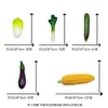 Juguetes de Comida de Simulación de Fábrica de Origen, Juguetes de Apretar de Verduras, Gadget Creativo Personalizado Elástico y Apretable para Diversión y Alivio del Estrés