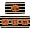 Alfombra decorativa de Halloween transfronteriza con lámpara de calabaza, alfombra de cocina, absorbente, de tira larga, antideslizante, para la entrada del hogar