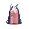 Zackpack Esportivo Impermeável Pano Oxford Cordão Bolsa com Logotipo Impresso Mochila Nylon Outdoor Bolso com Cordão Mochila