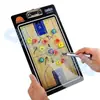 Placa Tática de Basquete Dupla Face, Placa de Treinador Colorida em Liga de Alumínio, Quadro Magnético de Ensino, Quadro de Treino, Mesa de Areia Tática com Caneta e Borracha